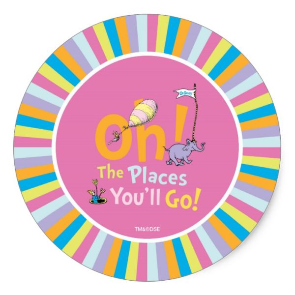 Dr. Seuss | Oh! The Places You'll Go! Classic Round Sticker