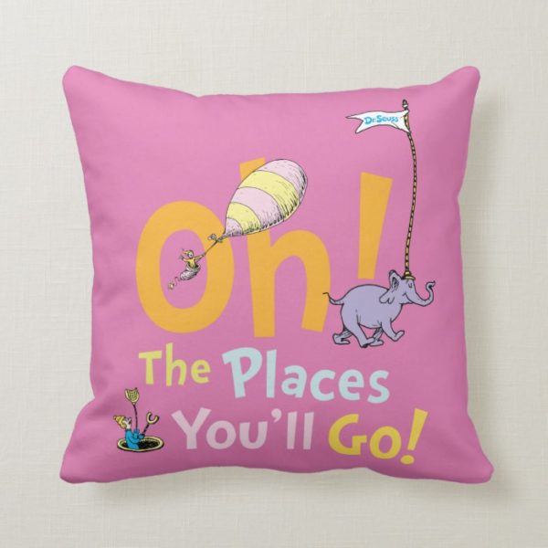 Dr. Seuss | Oh! The Places You'll Go! Throw Pillow