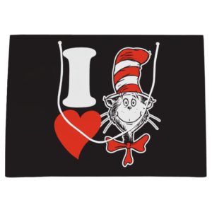 Dr. Seuss Valentine | I Heart the Cat in the Hat Large Gift Bag