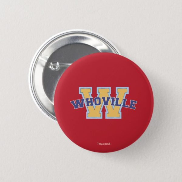 Dr. Seuss | Whoville Athletic Logo Button