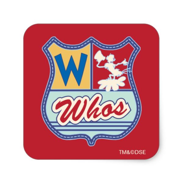 Dr. Seuss | Whoville - Whos Crest Square Sticker