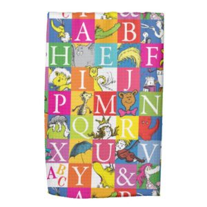 Dr. Seuss's ABC Colorful Block Letter Pattern Kitchen Towel