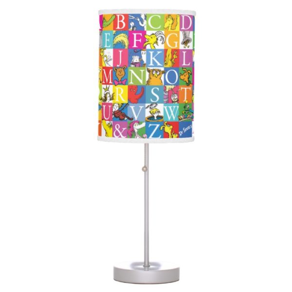 Dr. Seuss's ABC Colorful Block Letter Pattern Table Lamp
