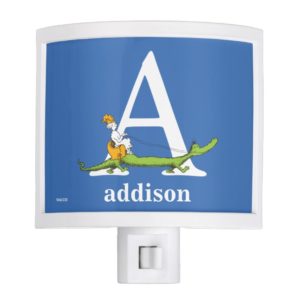 Dr. Seuss's ABC: Letter A - White | Add Your Name Night Light