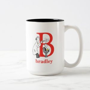Dr. Seuss's ABC: Letter B - Red | Add Your Name Two-Tone Coffee Mug
