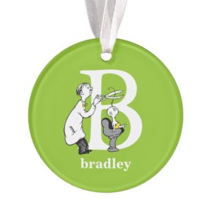 Dr. Seuss's ABC: Letter B - White | Add Your Name Ornament