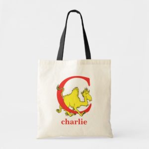 Dr. Seuss's ABC: Letter C - Red | Add Your Name Tote Bag
