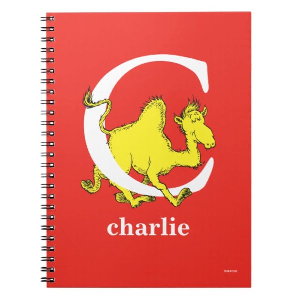 Dr. Seuss's ABC: Letter C - White | Add Your Name Notebook