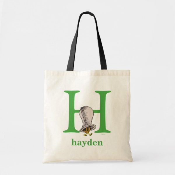 Dr. Seuss's ABC: Letter H - Green | Add Your Name Tote Bag