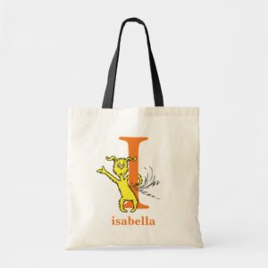Dr. Seuss's ABC: Letter I - Orange | Add Your Name Tote Bag