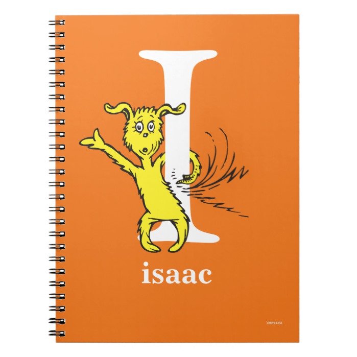 Dr. Seuss's ABC: Letter I - White | Add Your Name Notebook