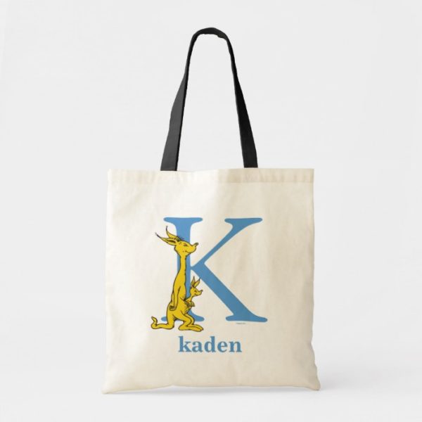 Dr. Seuss's ABC: Letter K - Blue | Add Your Name Tote Bag