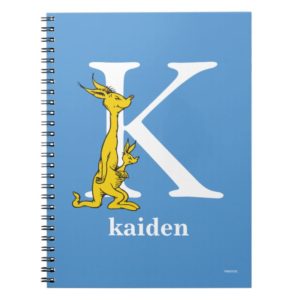 Dr. Seuss's ABC: Letter K - White | Add Your Name Notebook