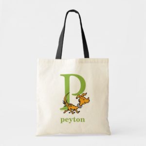 Dr. Seuss's ABC: Letter P - Green | Add Your Name Tote Bag