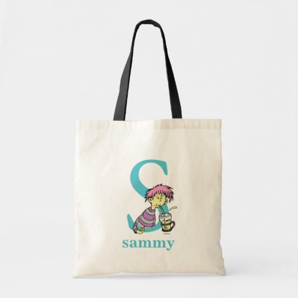 Dr. Seuss's ABC: Letter S - Blue | Add Your Name Tote Bag