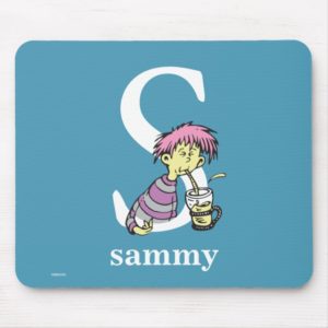 Dr. Seuss's ABC: Letter S - White | Add Your Name Mouse Pad