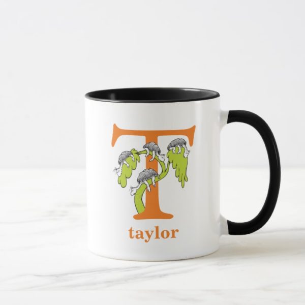 Dr. Seuss's ABC: Letter T - Orange | Add Your Name Mug