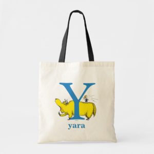 Dr. Seuss's ABC: Letter Y - Blue | Add Your Name Tote Bag
