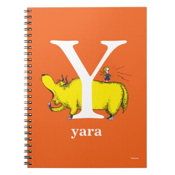 Dr. Seuss's ABC: Letter Y - White | Add Your Name Notebook