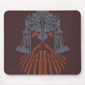 Dwarven Weapons Helmet Icon Mouse Pad