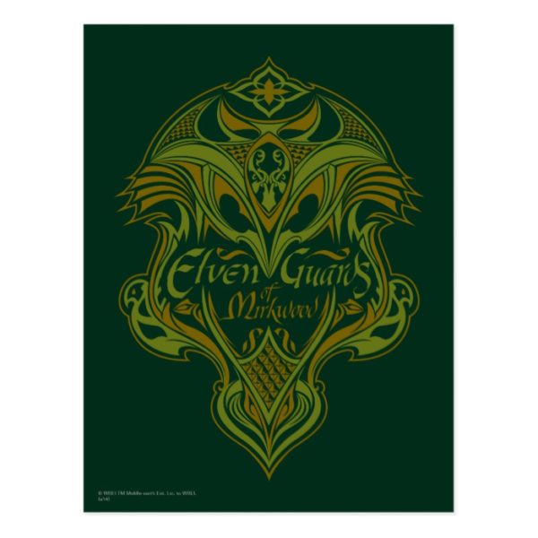 Elven Guards of Mirkwood Shield Icon Postcard