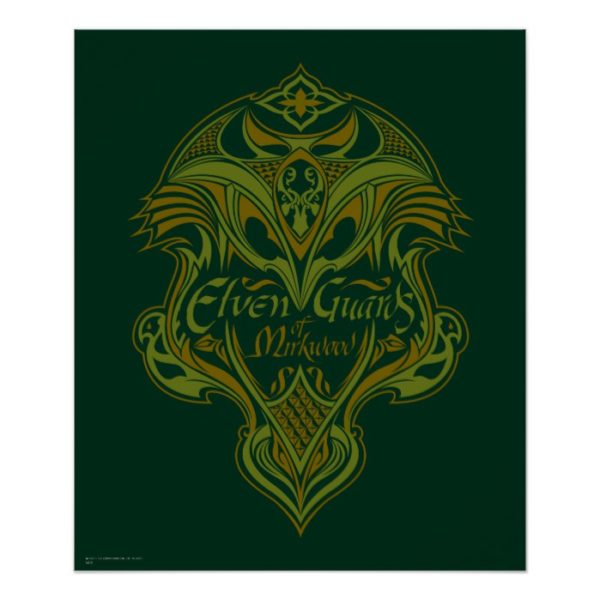 Elven Guards of Mirkwood Shield Icon Poster