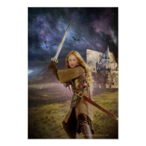 Eowyn Raises Sword Poster