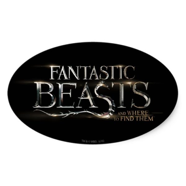 FANTASTIC BEASTS AND WHERE TO FIND THEM™ Logo Oval Sticker