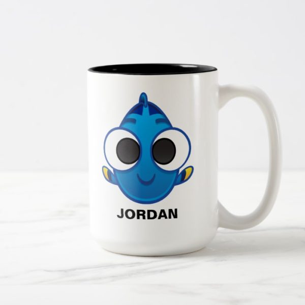 Finding Dory | Dory Emoji Two-Tone Coffee Mug