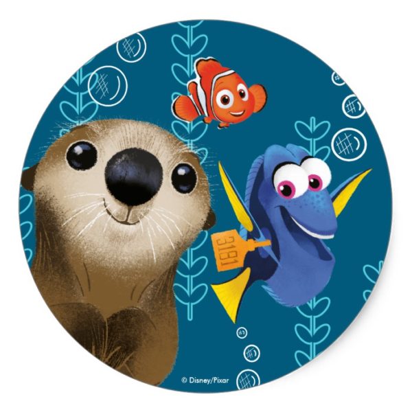 Finding Dory | Nemo, Dory & Otter Classic Round Sticker