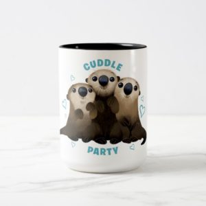 Finding Dory Otters | Cuddle Party 2 Two-Tone Coffee Mug