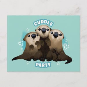 Finding Dory Otters | Cuddle Party Invitation Postcard