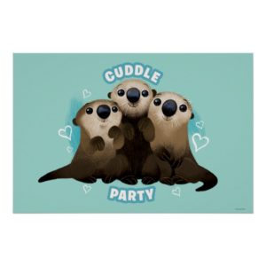 Finding Dory Otters | Cuddle Party Poster
