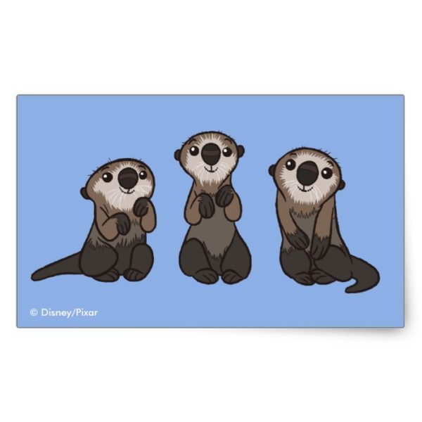 Finding Dory Otters Rectangular Sticker