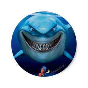 Finding Nemo | Bruce Grinning Classic Round Sticker