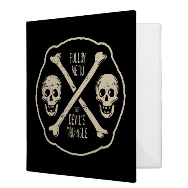 Follow Me To The Devil's Triangle 3 Ring Binder