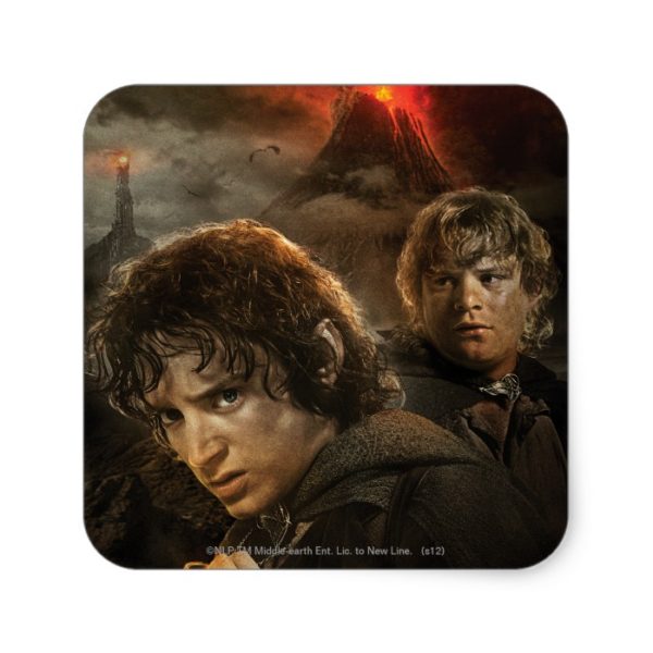 FRODO™ and Samwise Square Sticker