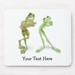 Frogs Music Mouse Pad
