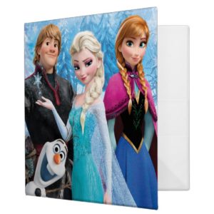 Frozen | Anna, Elsa, Kristoff and Olaf 3 Ring Binder