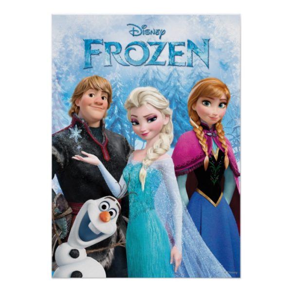 Frozen | Anna, Elsa, Kristoff and Olaf Poster
