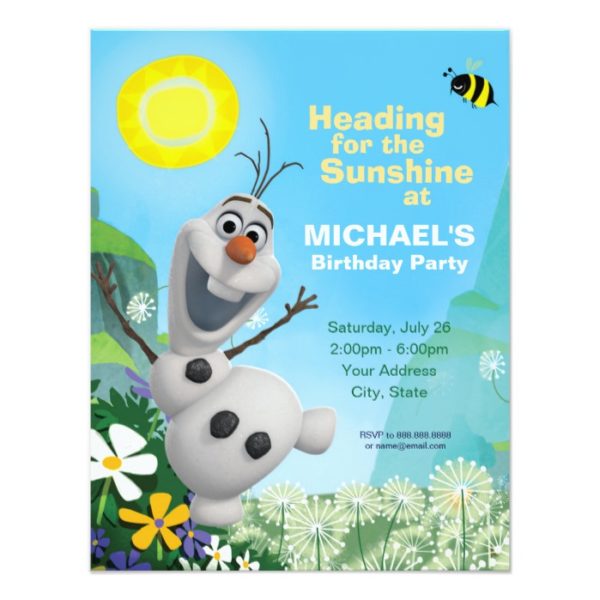 Frozen Olaf | Summer Birthday Party Invitation