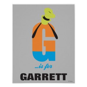 G is for Goofy | Add Your Name 2 Poster