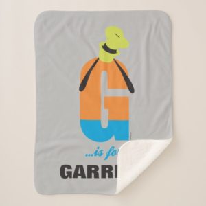 G is for Goofy | Add Your Name Sherpa Blanket
