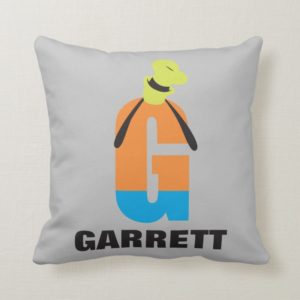 G is for Goofy | Add Your Name Throw Pillow