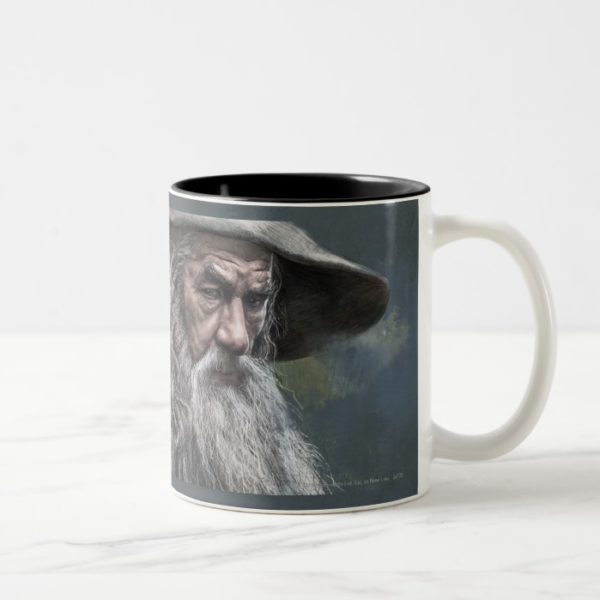 Gandalf Illustration Two-Tone Coffee Mug