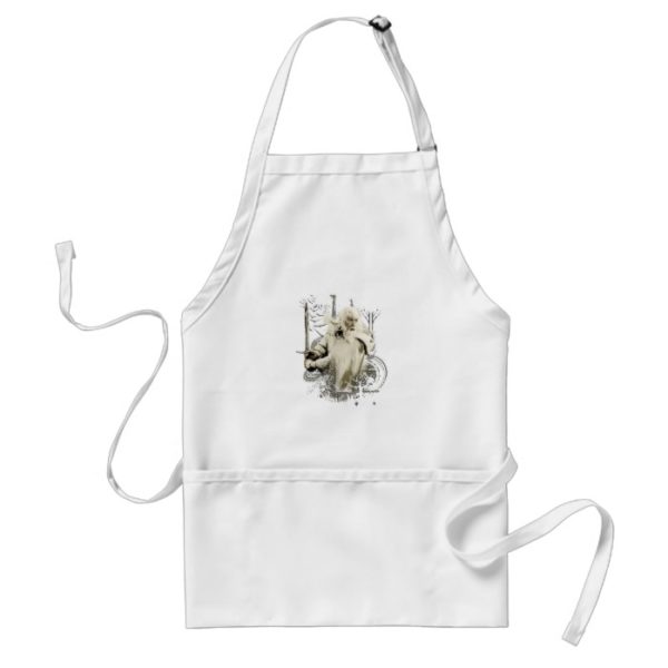 GANDALF™ with Sword Vector Collage Adult Apron