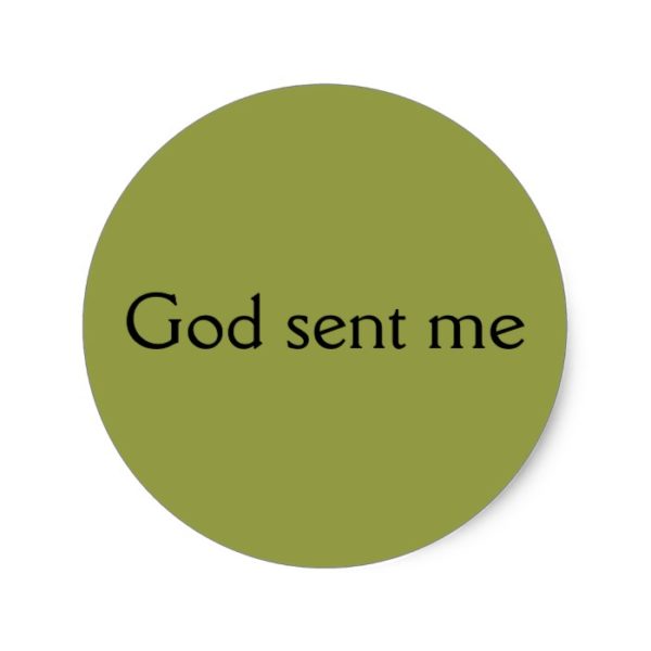 God sent me,quote Allison from Orphan Black Classic Round Sticker