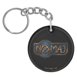 Gold & Marble NO-MAJ™ Badge Keychain