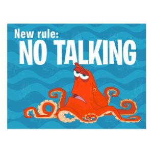 Hank | New Rule...No Talking Postcard