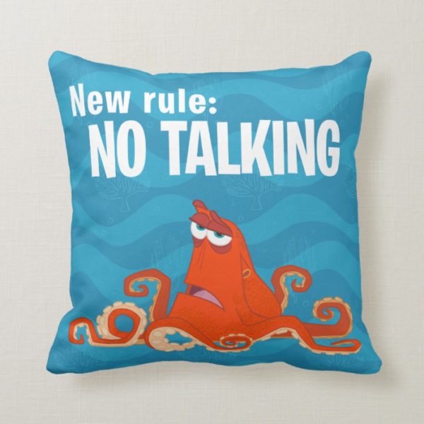 Hank | New Rule...No Talking Throw Pillow